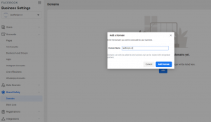 FBBM - přidání domény