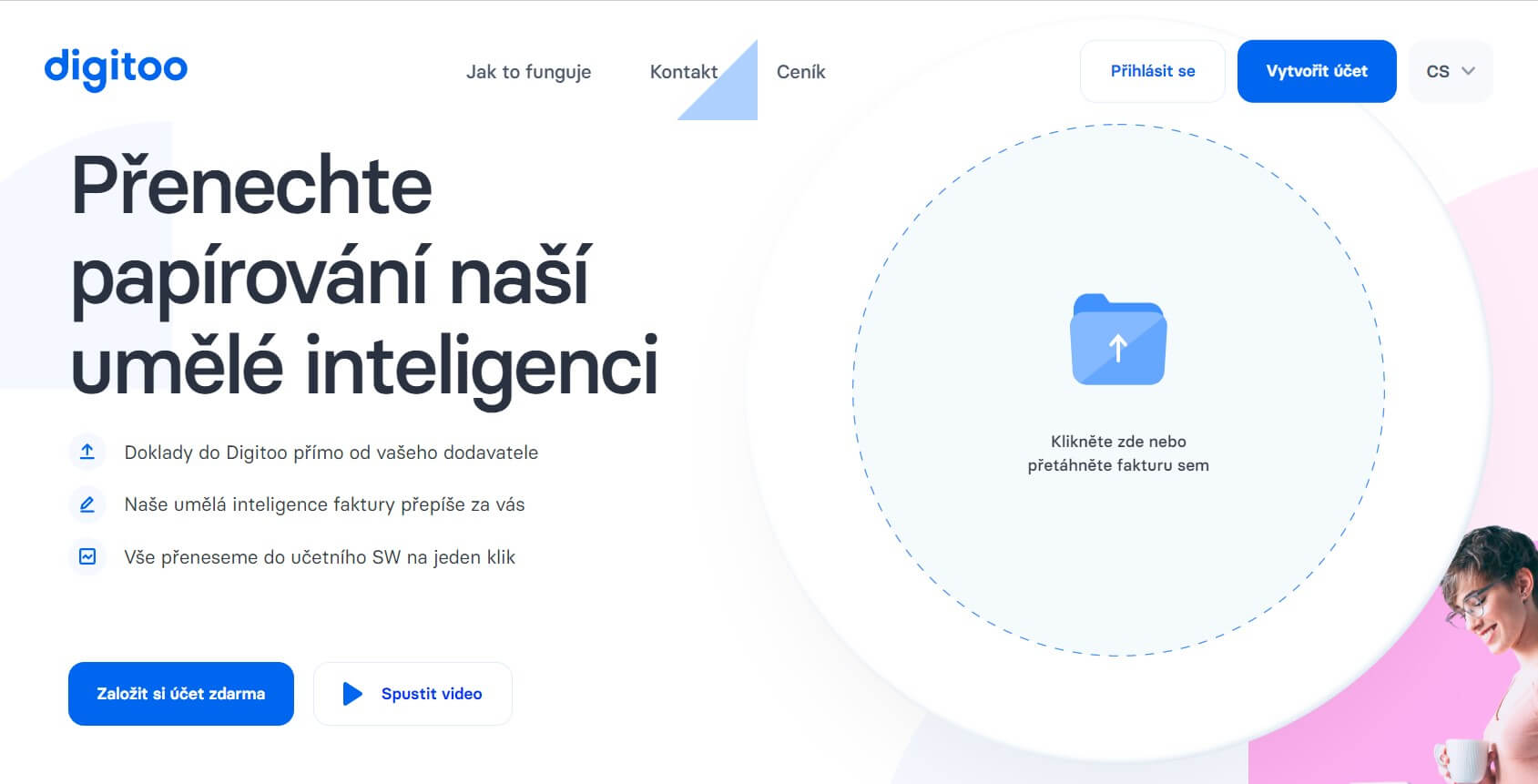 digitoo B2B vstupní stránka