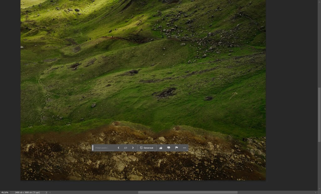 Upravená fotografie pomocí AI