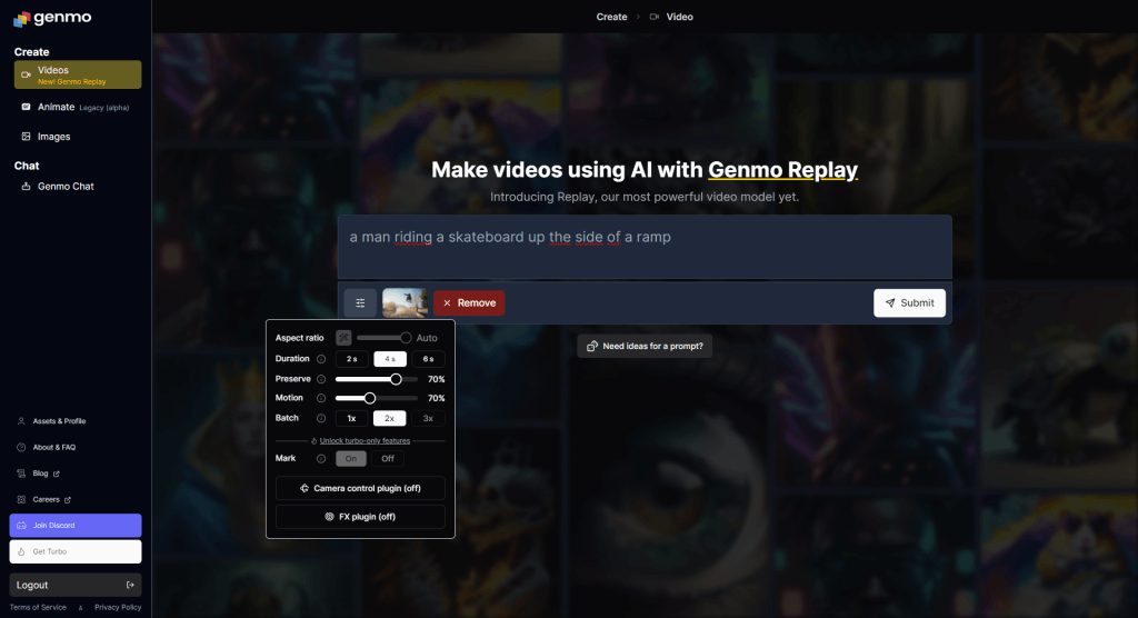 Ukázka možností úpravy Videos