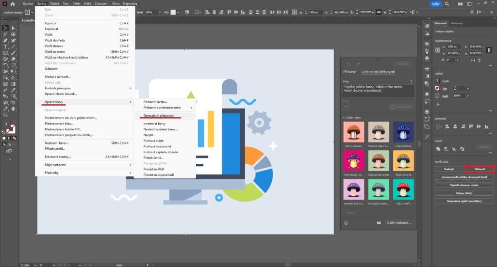 Jak najít Generative Recolor