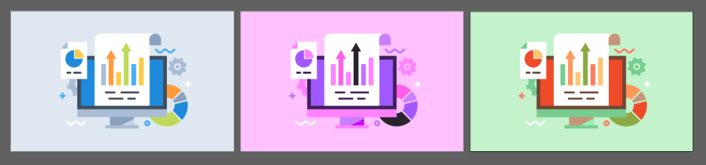 Výsledné obrázky obarvené pomocí Generative Recolor