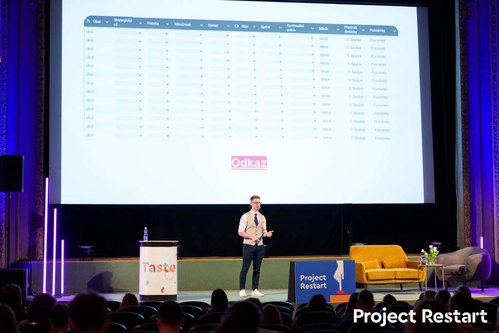 David Janoušek a jeho přednáška na Project Restartu