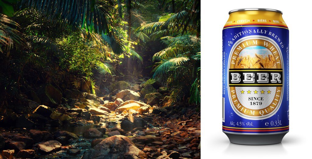 Podklady pro generování – Plechovka piva a džungle