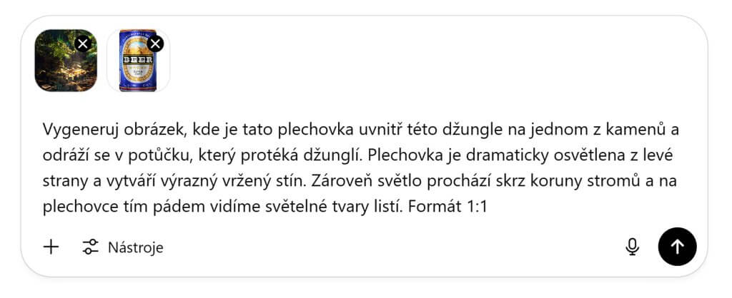 Textový prompt pro přesnější popsání světel a stínů