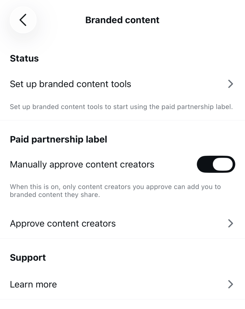 Approve Creators